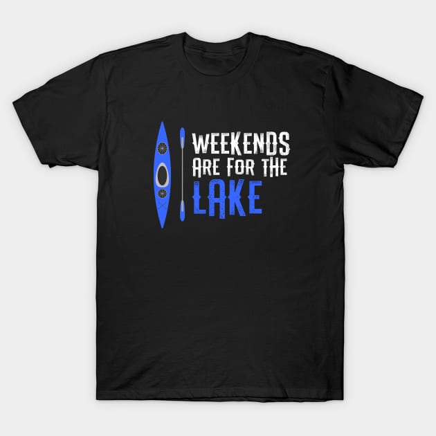 Weekends Are For The Lake T-Shirt by TriHarder12